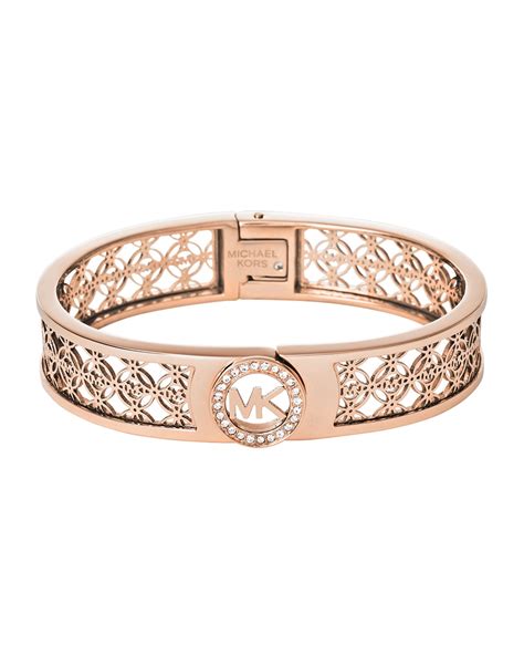 rose gold bangle michael kors|Michael Kors rose gold necklace.